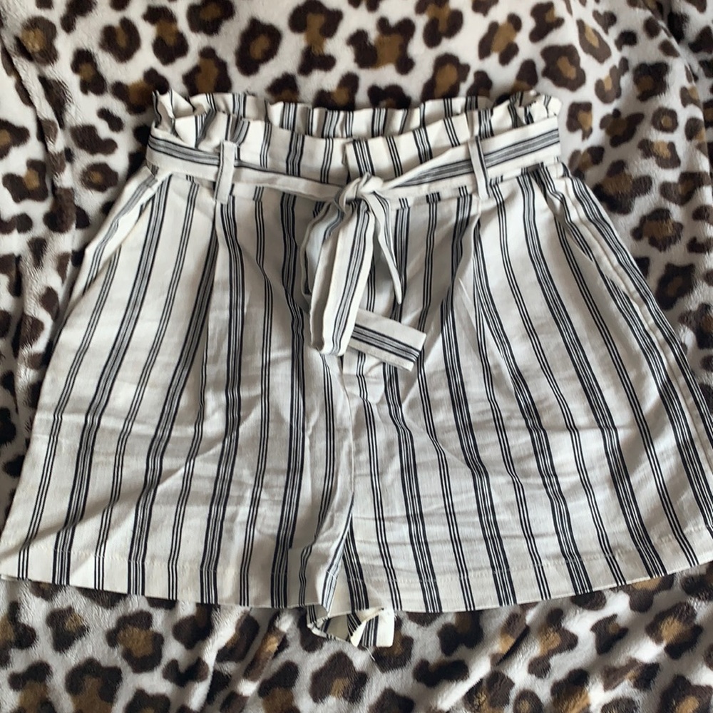 Black and White Shorts